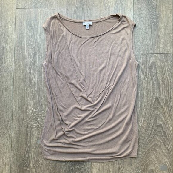 Jacob Jersey Women's Top Draped Neck Y2k 2000s 90s Taupe beige Size Medium - Picture 2 of 11